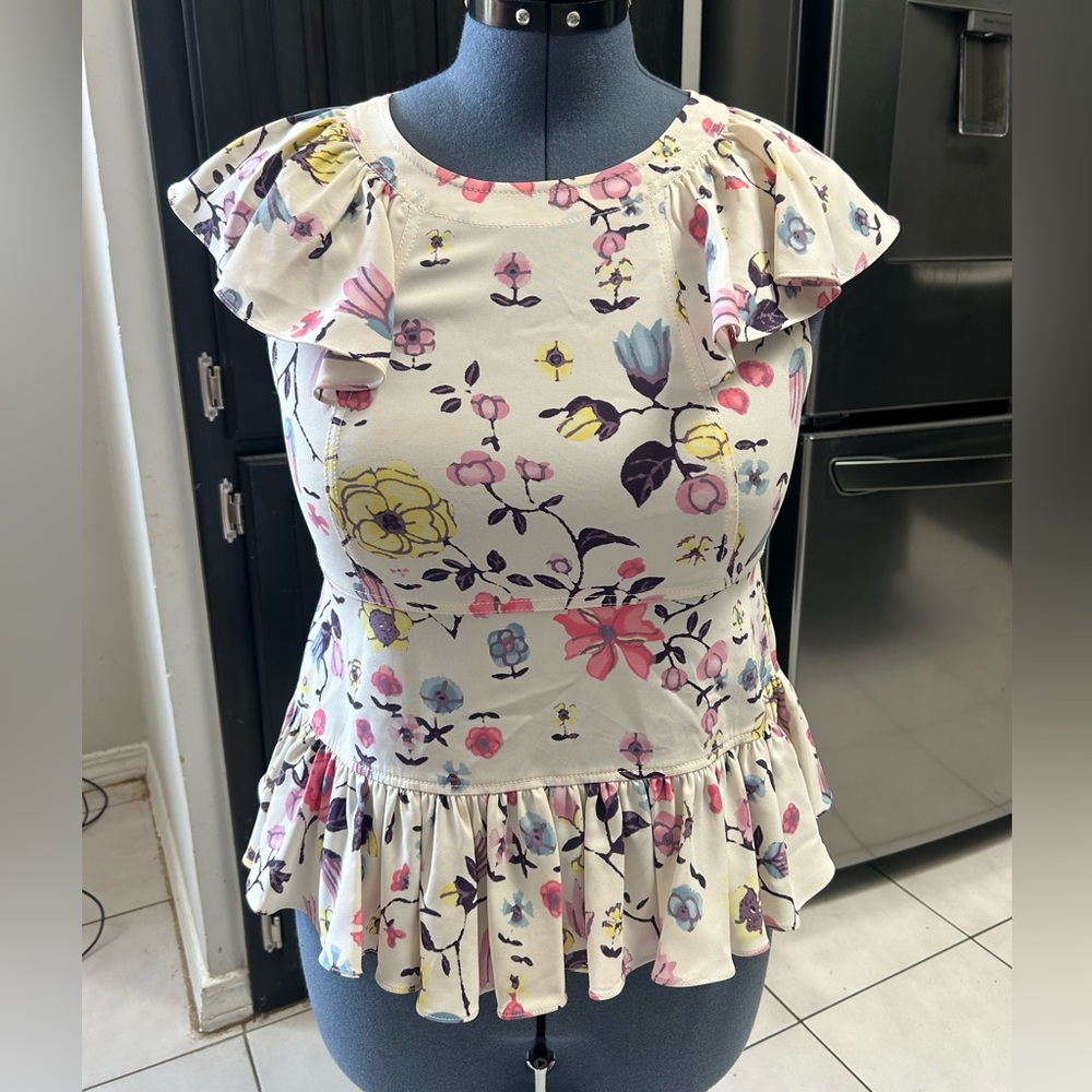 Rebecca Taylor Floral Top/ blouse Size 4